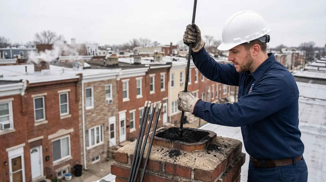 Professional chimney cleaning
